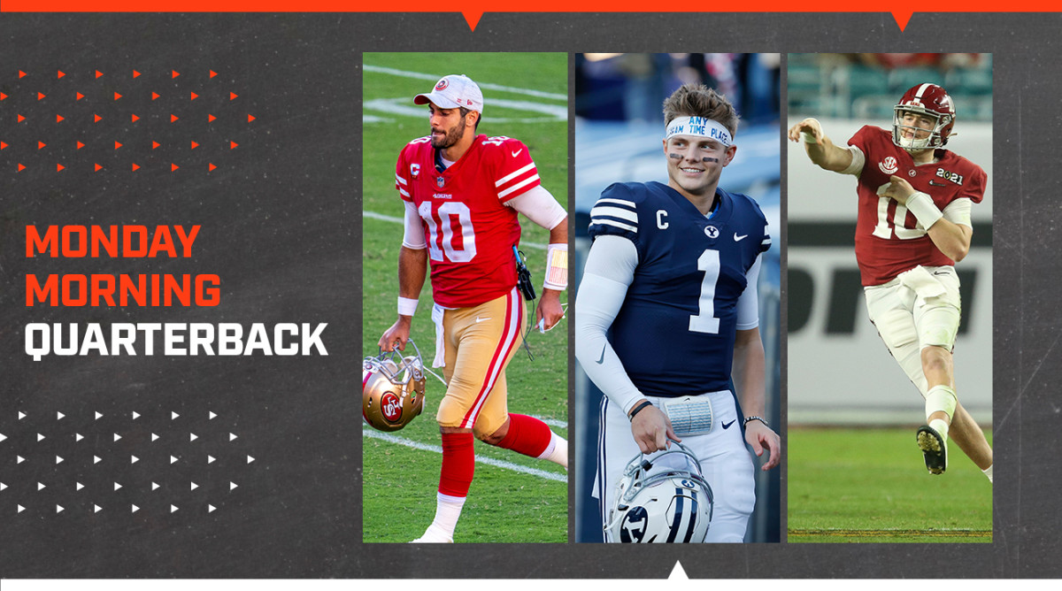 Jimmy Garoppolo, Zach Wilson and Mac Jones